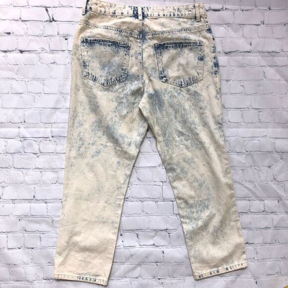 NWT womens size 10 the rockn rev acid wash cropped high waist mom jeans - Picture 9 of 9